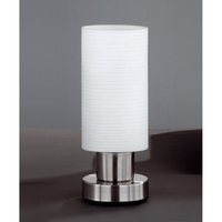 CICLO TILA Honsel - lampa stolná - biele sklo s pruhmi