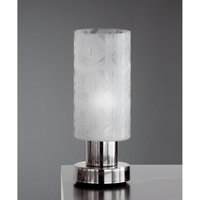 CICLO TILA Honsel - lampa stolná - biele sklo s ornamentami