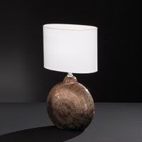 FORO Honsel - stolné svetlo - keramika/meď/textil - 360mm