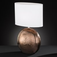 FORO Honsel - stolné svetlo - keramika/meď/textil - 530mm