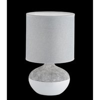 NORWICH Honsel - lampa stolová - šedo-biela keramika/textil