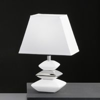 SOPHIE Honsel - lampa na stôl - 280mm - bielo-chrómová