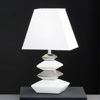 SOPHIE Honsel - lampa na stôl - 420mm - bielo-chrómová