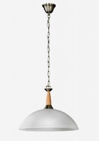 GLORY Honsel - závesná lampa - kov/nikel+sklo - ø 400mm
