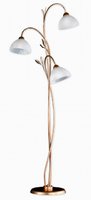 SKARA Honsel - stojanová lampa - 1580mm - zlatý kov+sklo