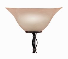 COLONIAL Honsel - lampa nástenná - hrdzavý kov/šampaň sklo 