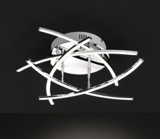 CROSS Honsel - LED stropnica - chróm/akryl - ø 500mm