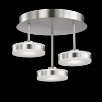 PUK Honsel - stropná LED lampa - ø 340mm - akryl/nikel