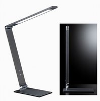 GERI Honsel - LED lampa na pracovný stôl - šedý kov/akryl