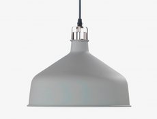 PIT Honsel - závesná lampa - nikel/šedý kov - ø 300mm