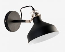PIT Honsel - nástenná lampa - nikel/čierny kov - 335mm