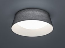 PONTS Trio - stropná LED lampa - ø 340mm - šedý textil