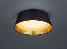 PONTS Trio - stropná LED lampa - ø 340mm - čierno-zlatá