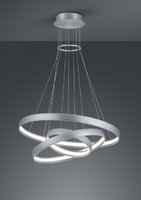 MACAU Trio - závesná LED lampa - brúsený hliník - 750mm