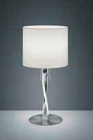 NANDOR Trio - stolová LED lampa - nikel+biela - 620mm