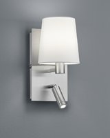 MARRIOT Trio - nástenná lampa- LED+E27 - 308mm - nikel+biela
