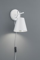 ANDREUS Trio - lampa nástenná bielo-strieborná - kov/textil
