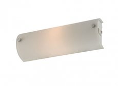 GUT Redo - lampa nástenná - biely kov/sklo+chróm - 250mm
