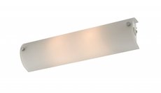 GUT Redo - lampa nástenná - biely kov/sklo+chróm - 350mm