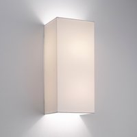 CHUO Astro - nástenná lampa - biely textil - 380x170mm