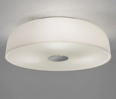 SYROS Astro - stropná lampa - kov+biele sklo - ø 350mm