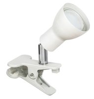 FRED Rabalux - štipcová lampa biela - GU10/LED - kov/plast