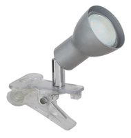 FRED Rabalux - štipcová lampa strieborná GU10/LED- kov/plast