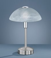 DONNA Trio - stolná dotyková LED lampa - nikel/sklo - 300mm