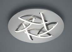 DOLPHIN Trio - LED stropnica - ø 450mm - kov/nikel