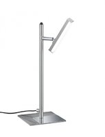 OPIUM Trio - stolná LED lampa - nikel/chróm/akryl - 350mm
