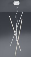 TIRIAC Trio - závesná LED lampa - 1000mm - matný biely kov