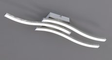 ROUTE Trio - LED stropnica - 560x120mm - kov/nikel/plast