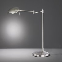 KAZAN Trio - stolná LED lampa dotyková - nikel - 460mm