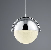 CHRIS Trio - závesná LED lampa - praskané sklo+kov - ø 250mm