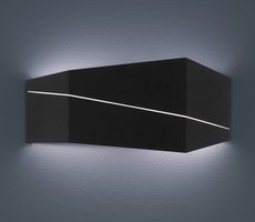 ZORRO Trio - nástenné LED svietidlo - 400x180mm - čierny kov