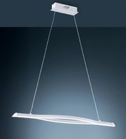 REMUS Trio - závesná LED lampa - biely kov - 950mm