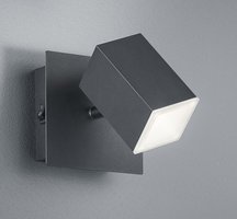 LAGOS Trio - bodové LED svetlo nástenné - čierny kov+akryl