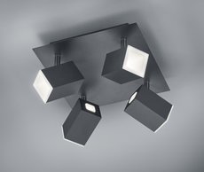 LAGOS Trio - bodové LED svetlo - čierny kov+akryl - 250mm
