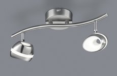 SHARK Trio - bodové LED svetlo - kov/nikel/akryl - 340mm