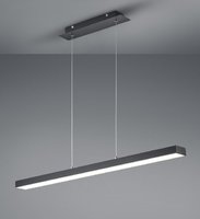 AGANO Trio - LED lampa závesná - 1000mm- čierny hliník+akryl