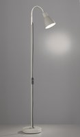 LOLLAND Honsel - stojanová lampa - šedý kov+nikel - 1210mm