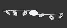 RENNES Trio - bodové LED svietidlo - chróm/akryl - 1020mm