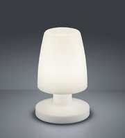 DORA Trio - LED lampa exteriérová - USB - biely plast