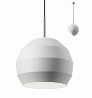 ANARU Redo - lampa závesná - biely kov - ø 250mm