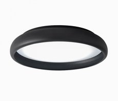 ELO Redo - LED stropnica - čierny kov/biely akryl - ø 350mm
