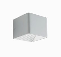 DUEL Redo - nástenné LED svietidlo - matný biely kov - 100mm