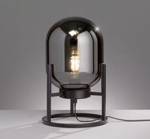 REGI Honsel - stolná lampa - kov+dymové sklo - 340mm