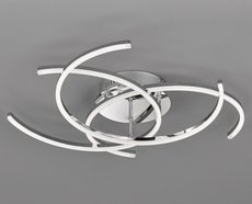 VISBY Honsel - LED stropnica - chróm.kov+biele sklo- ø 680mm