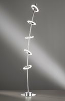 BAMBUS Honsel - stojanová LED lampa - 1240mm - chróm/akryl
