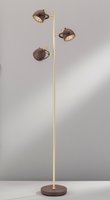 GRILL Honsel - stojanová LED lampa - hrdzavo-zlato-mosadzné